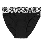 Abecita Alanya Graphic Brief w/fold. Snygg brieftrosa med reglerbar kant.

