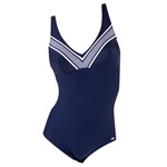 Abecita Norma Jean Kanters Swimsuit. Klassisk baddräkt, skuren under bysten för snygg effekt. 

